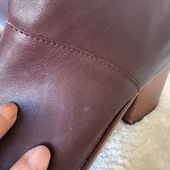 Toms Carpe Diem Ankle Boots Soft Leather Tassel Zip Back Closure Brown Sz 7 - Picture 12 of 15